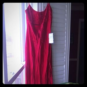Red long formal dress nwt